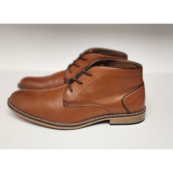 Steve Madden Men\'s M-Alakk Cognac  Brown Chukka  Leather Boots Shoes  Size 12M main image 8